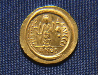 Münze von König Totila, 541-52